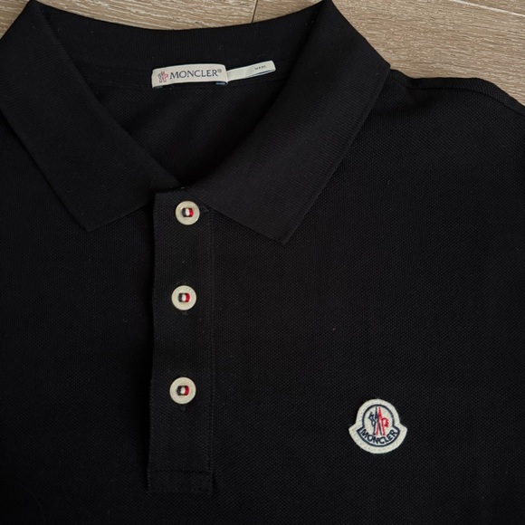 NEW Moncler Logo Patch Cotton Polo Shirt - Picture 8 of 14